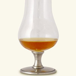 Whiskey Glass with Pewter