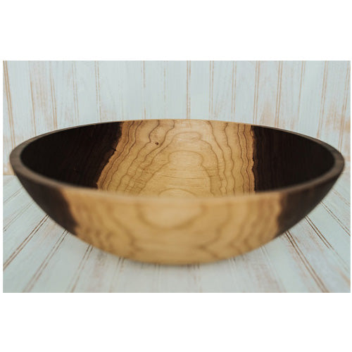 Wooden Salad Bowl, Walnut 17"