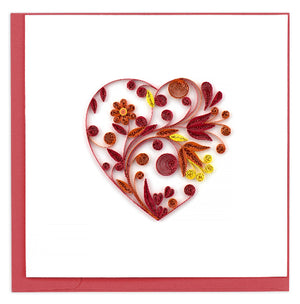 Heart Quilled Love Card