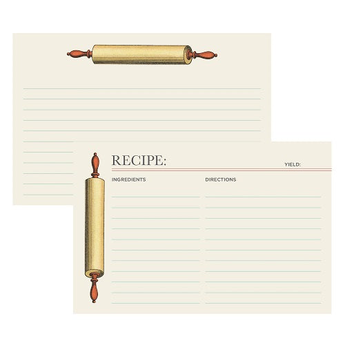 Rolling Pin Recipe Card