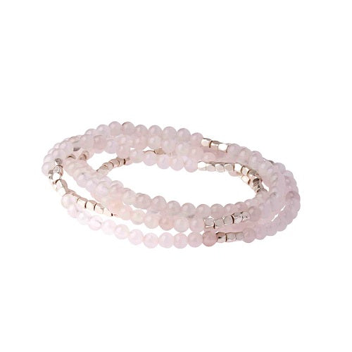 Bracelet/Necklace - Rose Quartz/Silver