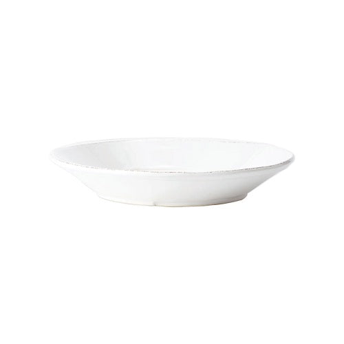 MELAMINE LASTRA WHITE LARGE SHALLOW SERVING BOWL