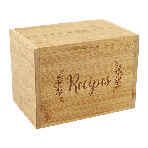 BAMBOO RECIPE BOX SET