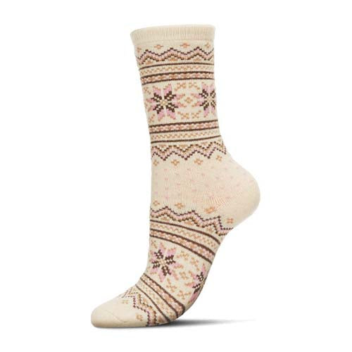 Fairisle Cashmere Crew, Ivory, 9-11