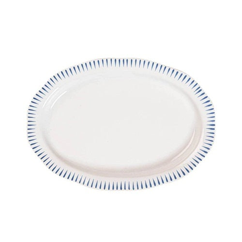 SITIO Stripe 17" Platter Delft