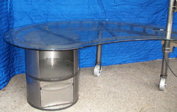 Glass/Steel Desk