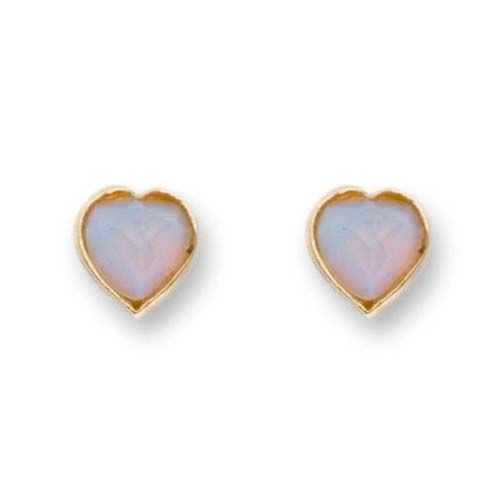 Earrings, Opalite 9k post