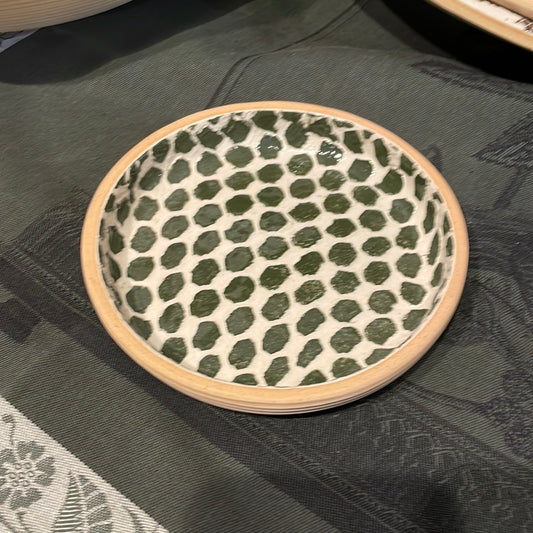 WINE COASTER PINE DOT