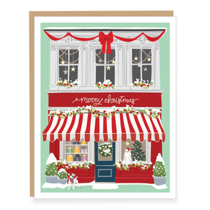 Christmas Storefront Holiday Card (single or boxed): BOX OF 8