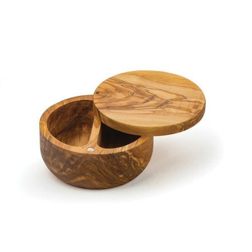 OLIVE WOOD SALT BOX