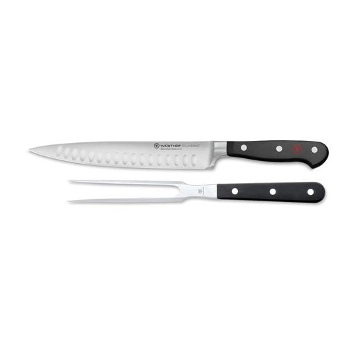 Two Piece Carving Set, Hollow Edge Classic