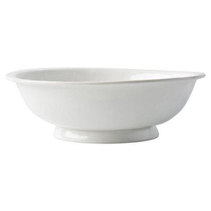 Pure Whitewash Footed Fruit Bowl