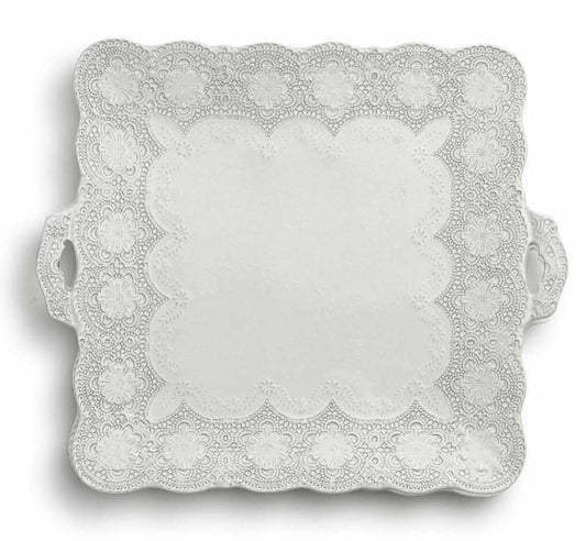 Merletto Antique Square Platter