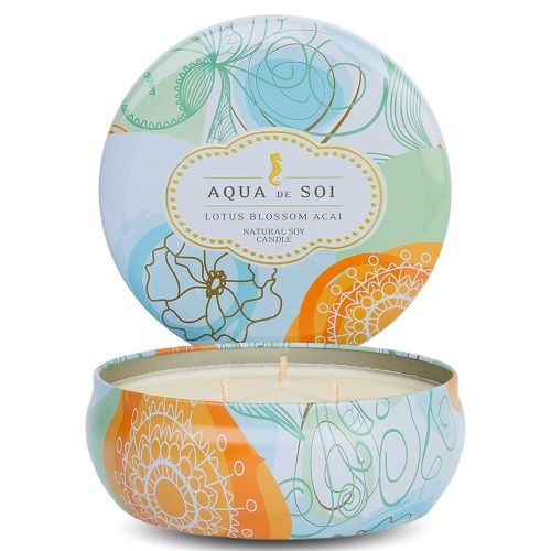 Aqua De SOi Lotus Blossom Acai 3 Wick Tin