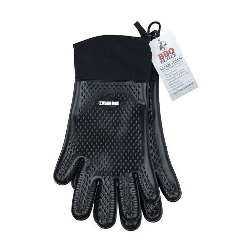 Cloth Lined Silicone BBQ Gloves