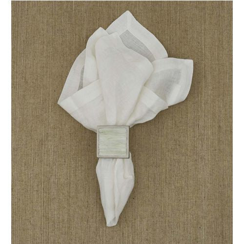 MARYA WHITE SQUARE NAPKIN RING