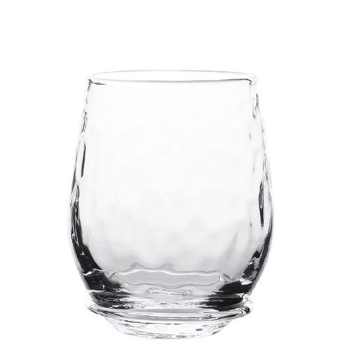 Stemless White Wine Glass Carine Clear 4.5"