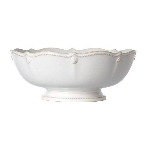 Footed Fruit Bowl B&T White 11"