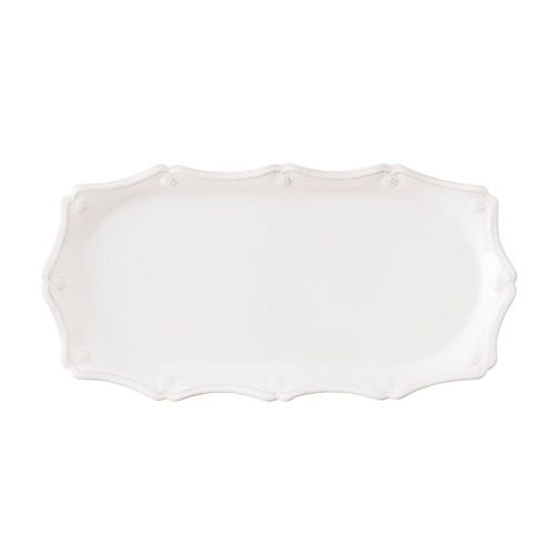 Hostess Tray B&T Whitewash 14"